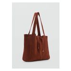 MANGO Woman Süet Shopper Çanta