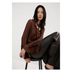 MANGO Woman Volanlı şifon bluz