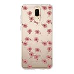 Manitoba Huawei Mate 10 Lite ile Uyumlu Baskılı Yumuşak Silikon Şeffaf Telefon Kılıfı, Çiçek Deseni