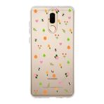 Manitoba Huawei Mate 10 Lite ile Uyumlu Baskılı Yumuşak Silikon Şeffaf Telefon Kılıfı, Çiçek ve Arı Deseni