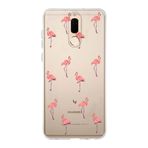 Manitoba Huawei Mate 10 Lite ile Uyumlu Baskılı Yumuşak Silikon Şeffaf Telefon Kılıfı, Flamingo Deseni