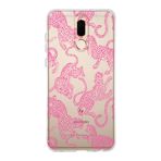 Manitoba Huawei Mate 10 Lite ile Uyumlu Baskılı Yumuşak Silikon Şeffaf Telefon Kılıfı, Pembe