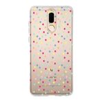 Manitoba Huawei Mate 10 Lite ile Uyumlu Baskılı Yumuşak Silikon Şeffaf Telefon Kılıfı, Renkli Yıldız Deseni