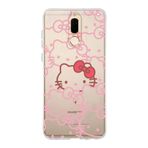 Manitoba Huawei Mate 10 Lite ile Uyumlu Hello Kitty Tasarımlı Baskılı Şeffaf Telefon Kılıfı, Silikon, Pembe