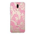 Manitoba Huawei Mate 10 Lite ile Uyumlu Leopar Tasarımlı Baskılı Şeffaf Silikon Telefon Kılıfı, Çok Renkli