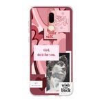 Manitoba Huawei Mate 10 Lite ile Uyumlu Love Your Self Tasarımlı Baskılı Şeffaf Telefon Kılıfı, Çok Renkli