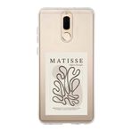 Manitoba Huawei Mate 10 Lite ile Uyumlu Matisse Tasarımlı Baskılı Şeffaf Telefon Kılıfı, Çok Renkli