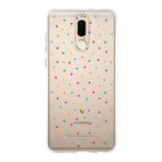 Manitoba Huawei Mate 10 Lite ile Uyumlu Minik Kalpler Tasarımlı Baskılı Şeffaf Telefon Kılıfı