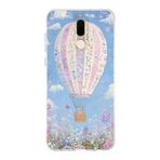 Manitoba Huawei Mate 10 Lite Uyumlu Baskılı Yumuşak Silikon Şeffaf Telefon Kılıfı, Çiçek Balon Deseni