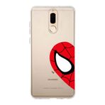 Manitoba Huawei Mate 10 Lite Uyumlu Baskılı Yumuşak Silikon Şeffaf Telefon Kılıfı, Desen, Kırmızı