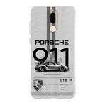 Manitoba Huawei Mate 10 Lite Uyumlu Baskılı Yumuşak Silikon Şeffaf Telefon Kılıfı, Porsche 911 Desen