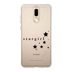 Manitoba Huawei Mate 10 Lite Uyumlu Baskılı Yumuşak Silikon Şeffaf Telefon Kılıfı, Stargirl Desen