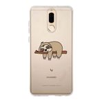 Manitoba Huawei Mate 10 Lite Uyumlu Baskılı Yumuşak Silikon Şeffaf Telefon Kılıfı, Terebin Deseni