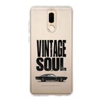 Manitoba Huawei Mate 10 Lite Uyumlu Baskılı Yumuşak Silikon Şeffaf Telefon Kılıfı, Vintage Soul Desen