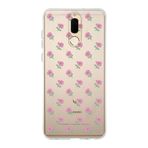 Manitoba Huawei Mate 10 Lite Uyumlu Çiçek Tasarımlı Baskılı Şeffaf Telefon Kılıfı