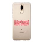 Manitoba Huawei Mate 10 Lite Uyumlu Iced Coffee Tasarımlı Baskılı Şeffaf Telefon Kılıfı