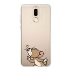 Manitoba Huawei Mate 10 Lite Uyumlu Jerry Tasarımlı Baskılı Şeffaf Telefon Kılıfı