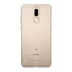 Manitoba Huawei Mate 10 Lite Uyumlu Kediler Tasarımlı Baskılı Şeffaf Telefon Kılıfı