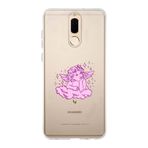Manitoba Huawei Mate 10 Lite Uyumlu Melek Tasarımlı Baskılı Şeffaf Telefon Kılıfı