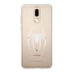 Manitoba Huawei Mate 10 Lite Uyumlu Örümcek Logo Tasarımlı Baskılı Şeffaf Telefon Kılıfı