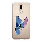 Manitoba Huawei Mate 10 Lite Uyumlu Stitch Tasarımlı Baskılı Şeffaf Telefon Kılıfı
