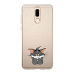 Manitoba Huawei Mate 10 Lite Uyumlu Tom Tasarımlı Baskılı Şeffaf Telefon Kılıfı