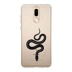 Manitoba Huawei Mate 10 Lite Uyumlu Yılan Tasarımlı Baskılı Şeffaf Telefon Kılıfı