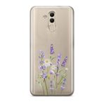 Manitoba Huawei Mate 20 Lite ile Uyumlu Baskılı Yumuşak Silikon Şeffaf Telefon Kılıfı, Çiçek Deseni
