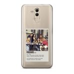 Manitoba Huawei Mate 20 Lite ile Uyumlu Friends Tasarımlı Baskılı Şeffaf Telefon Kılıfı