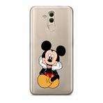 Manitoba Huawei Mate 20 Lite ile Uyumlu Mickey Tasarımlı Baskılı Şeffaf Telefon Kılıfı