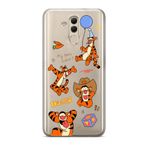 Manitoba Huawei Mate 20 Lite ile Uyumlu Tigger Tasarımlı Baskılı Şeffaf Telefon Kılıfı