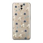 Manitoba Huawei Mate 20 Lite Uyumlu Baskılı Yumuşak Silikon Şeffaf Telefon Kılıfı, Çiçek Desen