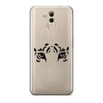 Manitoba Huawei Mate 20 Lite Uyumlu Baskılı Yumuşak Silikon Şeffaf Telefon Kılıfı, Kaplan Deseni