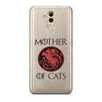 Manitoba Huawei Mate 20 Lite Uyumlu Baskılı Yumuşak Silikon Şeffaf Telefon Kılıfı, Mother of Cats