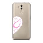 Manitoba Huawei Mate 20 Lite Uyumlu Baskılı Yumuşak Silikon Şeffaf Telefon Kılıfı, Pembe Desen