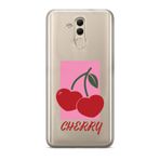 Manitoba Huawei Mate 20 Lite Uyumlu Cherry Tasarımlı Baskılı Şeffaf Telefon Kılıfı