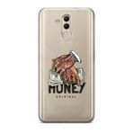 Manitoba Huawei Mate 20 Lite Uyumlu Criminal Money Tasarımlı Baskılı Şeffaf Telefon Kılıfı