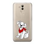 Manitoba Huawei Mate 20 Lite Uyumlu Dalmaçyalı Tasarımlı Baskılı Şeffaf Silikon Telefon Kılıfı