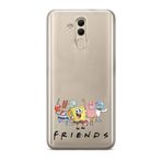 Manitoba Huawei Mate 20 Lite Uyumlu Friends Tasarımlı Baskılı Şeffaf Telefon Kılıfı