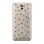 Manitoba Huawei Mate 20 Lite Uyumlu Minik Yıldızlar Tasarımlı Baskılı Şeffaf Silikon Telefon Kılıfı