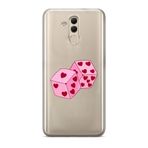 Manitoba Huawei Mate 20 Lite Uyumlu Zarlar Tasarımlı Baskılı Şeffaf Telefon Kılıfı