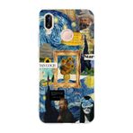 Manitoba Huawei P20 Lite ile Uyumlu Baskılı Yumuşak Silikon Telefon Kılıfı, Van Gogh Deseni