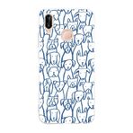 Manitoba Huawei P20 Lite ile Uyumlu Kedi ve Köpek Tasarımlı Şeffaf Telefon Kılıfı, Silikon, Çok Renkli
