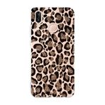 Manitoba Huawei P20 Lite ile Uyumlu Leopar Tasarımlı Baskılı Şeffaf Telefon Kılıfı