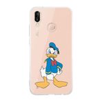 Manitoba Huawei P20 Lite ile Uyumlu Sevimli Ördek Tasarımlı Şeffaf Telefon Kılıfı