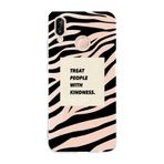 Manitoba Huawei P20 Lite ile Uyumlu Treat People With Kindness Tasarımlı Şeffaf Telefon Kılıfı