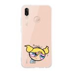 Manitoba Huawei P20 Lite Uyumlu Bubbles Tasarımlı Şeffaf Telefon Kılıfı, Çok Renkli