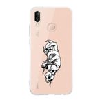 Manitoba Huawei P20 Lite Uyumlu Kuru Kafa Tasarımlı Baskılı Şeffaf Telefon Kılıfı