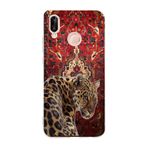 Manitoba Huawei P20 Lite Uyumlu Leopar Tasarımlı Baskılı Şeffaf Telefon Kılıfı