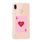 Manitoba Huawei P20 Lite Uyumlu Lucky You Kart Tasarımlı Baskılı Şeffaf Telefon Kılıfı